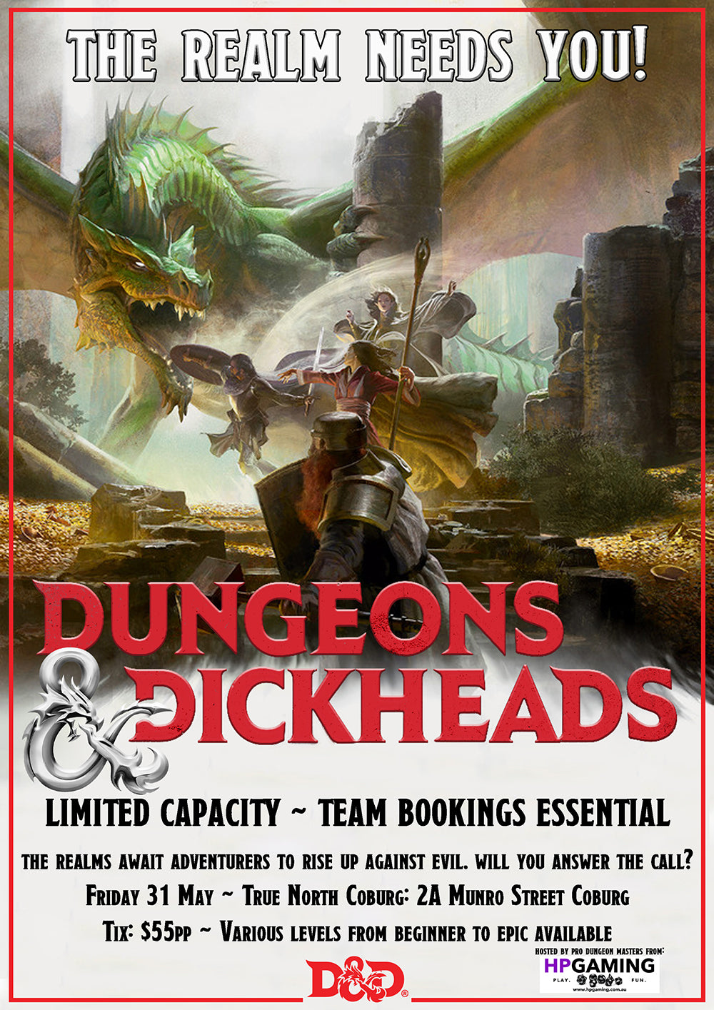 Dungeons & Dickheads at True North! – HP GAMING