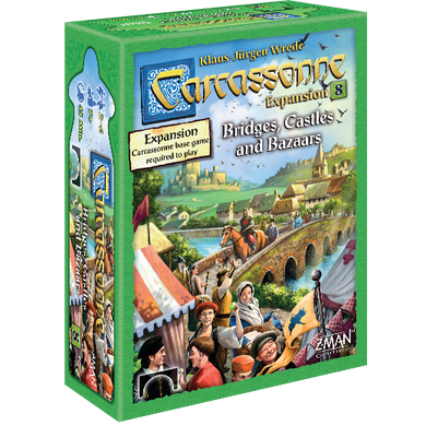 Carcassonne Expansion #8 Bridges Castles and Bazaars