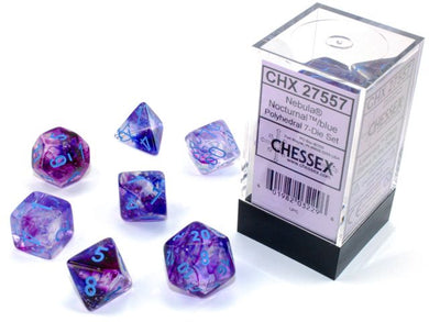 Chessex RPG Dice Set - Nocturnal Blue